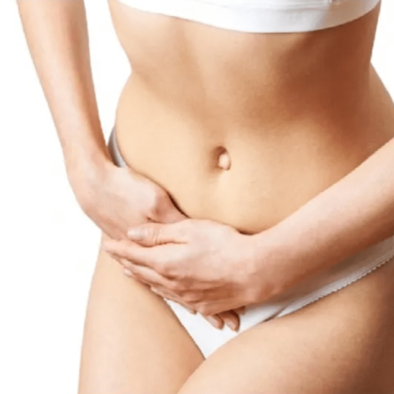 Close-up of smooth abdomen and midsection representing intimate wellness results at Modern Woman Med Spa Santa Rosa