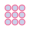 Pink grid of circles icon representing Fractional CO2 laser skin resurfacing at Modern Woman Med Spa Santa Rosa
